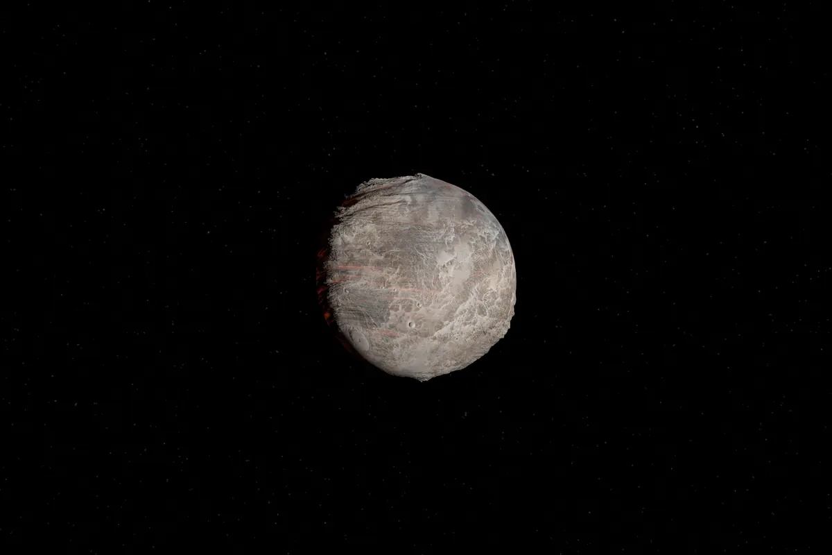 The Moon against a black night sky